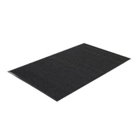 Edgewood Twin Rib Light Traffic Carpet Mat - 3' W x 6' L - Charcoal-Light Traffic