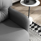 HOMCOM 58" Loveseat Sofa for Bedroom with Cushions - Grey-Steel frame and four beechwood legs designed for long-lasting strength