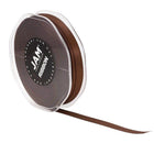 JAM Paper Double Faced Satin Ribbon - 3/8" W x 25 yd. - Chocolate Brown-Size: 0.375" x 25 yards