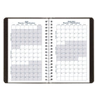Blueline Daily/Monthly Academic Planner - August to July - Soft Cover - 8" H x 5" W - Black - Bilingual-Monthly planner before each month
