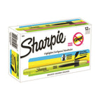 Sharpie Chisel Tip Retractable Pen-Style Highlighters - Yellow - 12 Pack-SMEAR GUARD ink resists smearing on many leading inkjet prints and ballpoint pen marks