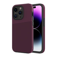 AXS - PROTech Plus etui mince anti-choc avec double couches pour Apple iPhone 14 Pro, Sangria-Resistant aux chutes jusqu'a 10 pieds