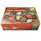 Yellow Door Sensory Play Stones - Pizza Toppings-Each tactile set is robust enough to be used in a mud kitchen and washed clean afterwards.