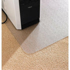 EcoTex Clear Eco Low Pile Carpet Chair Mat, 48" x 60"-Gripper back for low pile carpet up to 1/4"