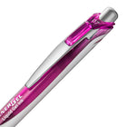 Pentel EnerGel Liquid Gel Refillable Retractable Pen - 0.7 mm - Magenta-Rubber grip for writing comfort and control