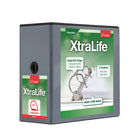 Cardinal® - Reliure XtraLife ClearVue verrouillable à anneaux en D, noire, 6 po-Avec pochettes à l'intérieur des deux couvertures   