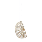 Modway Amalie Wicker Rattan Outdoor Patio Rattan Swing Chair without Stand - Natural White-UV-Resistant and All-Weather