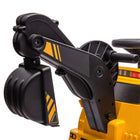 Aosom - Tractopelle-bulldozer 3 en 1 à conduire, rouleau compresseur avec musique - jaune-Contrôlez l’excavatrice en glissant avec les pieds, favorisant le jeu actif 