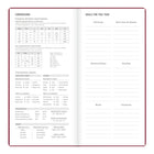 Letts of London 2027 Woodland Week-to-View Slim Size Planner - 5-7/8" x 3-1/8" - Pink - Multilingual-Monthly overview at the start of each month, including goals, trackers, to-dos, and special dates
