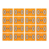 Pendaflex A-Z Light Orange End Tab Filing Labels - O - 240 Pack-Compatible with DataFile L8701 series labels