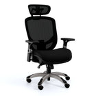 Staples - Fauteuil pivotant ergonomique en tissu Hyken XL pour les utilisateurs grands et costauds - Noir-Doté d’une largeur supplémentaire, d’une base renforcée et d’un ajustement unique pour soutenir les grands utilisateurs