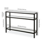 Hudson&Canal Sivil 42"W Console Table - Blackened Bronze-8