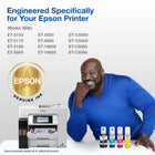 Epson T542 Ink Bottle - Standard Capacity - Magenta-EcoFit ink bottles - uniquely keyed for easy filling