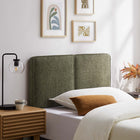 Modway Lindee Boucle Fabric Twin Headboard - Sage-Dense Foam Padding