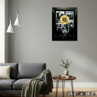 The Tragically Hip Polaroids with Silver LP - Framed Print - 29" x 38"-Ready to hang - arrives fully assembled