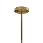 Modway - Beacon 6-Lumière Lustre - Laiton en satin transparent-Nécessite 6 ampoules E26 de 60 W