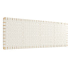 Modway - Sparta Montage mural en tissage Cuir végane Tête de lit King, Beige naturel-Tête de lit King size seulement