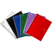 Five Star 5-Subject Premium Notebook With Perforated Pages, 11" x 8-1/2", Assorted Colours, 400 Pages-Ruled, 3-hole punched, premium paper is designed for durability