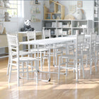 Flash Furniture - Chaise Chiavari en résine blanche pour enfants-Capacité de poids de 330 lb