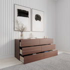 Nexera James 6 Drawer Dresser Chest - Walnut-7