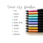Zebra Sarasa Clip Decoshine Gel Retractable Pen - Pink-Pink gel