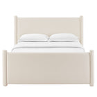 Modway Rael Performance Velvet Full Platform Bed - Alabaster-Weight Capacity: 800 lb