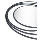 Zuo Luna Round Mirror - Black-3 year limited warranty