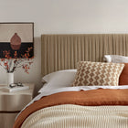 Modway Eloise Stain-Resistant Performance Velvet Queen Headboard - Taupe-Dense Foam Padding