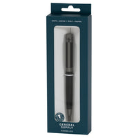 General Supply Goods + Co Retractable Ballpoint Pen - 1.0mm - Matte Black-Retractable Ballpoint Pen