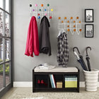Modway Gumball Coat Rack - Caramel-Steel rod frame