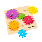 Spark & Wow Spinny Gears - Set of 7-Designed for toddlers: The components on this gear board are chunky and lightweight, making them easy for small hands to manipulate. The largest gear also features a handle for easy spinning