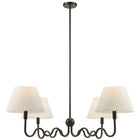 Modway Wave Squiggle 4-Arm Pendant Light - Black-Requires Four E26 25W Bulbs (Not Included)