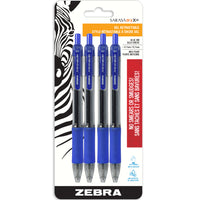 Zebra Sarasa Dry Gel Pens Retractable – 0.7 mm – Blue – 4 Pack-Smooth flowing, low viscosity, evolutionary rapid dry gel ink