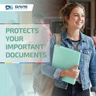 Davis Group - Classeur à anneaux à 3 compartiments - anneaux ronds de 2 -5 cm - couleur menthe-Cette reliure avec pochette de recouvrement convient parfaitement aux manuels, rapports et présentations