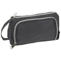 Merangue Pencil Case with Handle - Grey-Triangular pencil case, holds school supplies and writing accessories