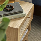 Modway Soma 1-Drawer Nightstand - Oak-Full-Extension Drawer