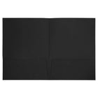 JAM Paper Linen 2-Pocket Portfolio Folder - Black - 6 Pack-Quantity: 6 Folders per Pack | One for each subject & project