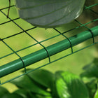 Outsunny Walk-in Plant Greenhouse with PVC Cover - 56" x 56" x 77" - Clear- Rust-resistant steel and plastic cover   