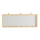 Flash Furniture Bright Beginnings Commercial Grade Wooden Three Panel STEAM Wall System-Included Wall Template for Easy Installation