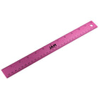 JAM Paper - Règle en aluminium robuste - 12 po - fuchsia métallisé-Couleur : Fuchsia Acier inoxydable