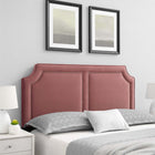 Modway Cynthia Performance Velvet King/California King Headboard - Dusty Rose-3 Mounting Positions