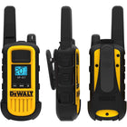 DEWALT - DXFRS300 Talkie-walkie GMRS robuste avec oreillettes de surveillance - lot de 4-Utilisation continue de 18 heures (90 % en veille / 5 % en conversation / 5 % en écoute)