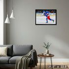 Adam Fox New York Rangers - Framed Canvas - 31" x 22"-Ready to hang - arrives fully assembled