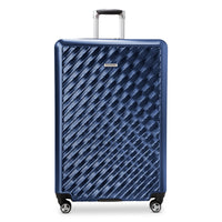 Ricardo Beverly Hills Melrose 30" Hardside Check-in Luggage - Large - Upright - Prussian Blue-Durable polycarbonate alloy exterior: Helps protect belongings from bumps, scratches, and the wear and tear of travel while maintaining a sleek hardside look