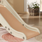 Qaba - Toboggan pliable 3 en 1 pour tout-petits avec panier de basket, thème carotte - orange-Fabriqué en HDPE avec une base renforcée 