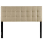 Modway Lily Upholstered Fabric Full Headboard - Beige-Fiberboard and plywood frame