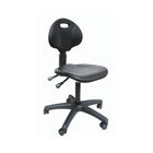 Nicer Interior - Chaise de laboratoire multifonction en uréthane - Noir-Siège profilé avec surface texturée pour une résistance au glissement et un confort optimal