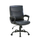 TygerClaw Mid Back Manager Chair-Chrome 5 star leg base and arms