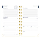 Blueline - 2026 Agenda hebdomadaire Blossom avec couverture en poly - 6 po x 3-1/2 po - Designs assortis - Bilingue-Planificateur mensuel avant chaque mois