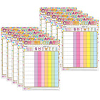Ashley Productions Smart Poly PosterMat Pals Space Savers - 13" x 9-1/2" - Chores Confetti Style - 10 Pack-It's a poster, it's a placemat, it's both! Great smaller size for easy use in the classroom, home, office, or on the go!
